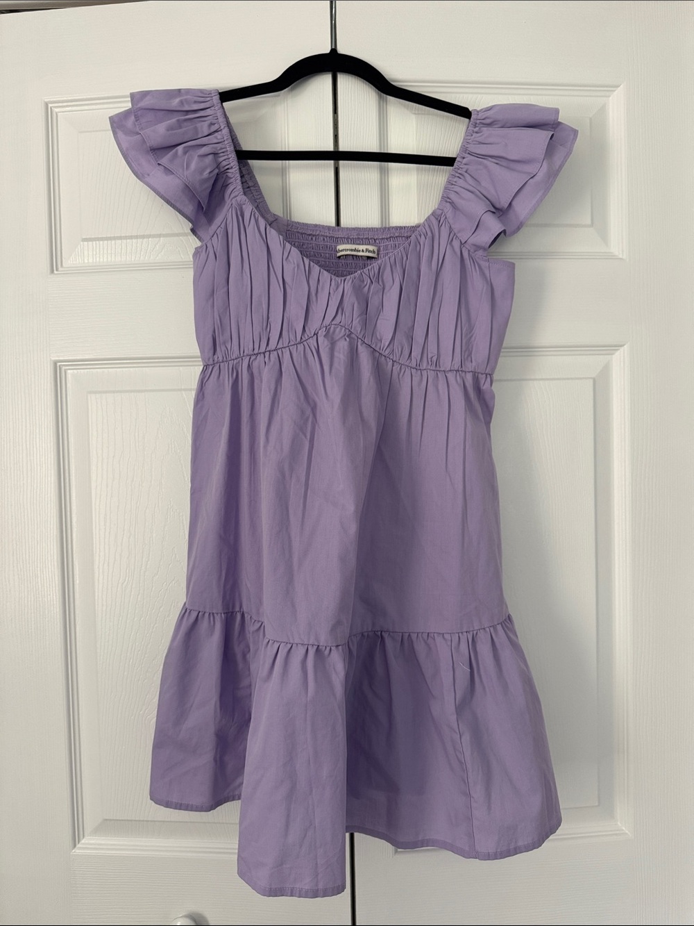 Abercrombie and Fitch Lavender Ruffle Sleeve Sundress